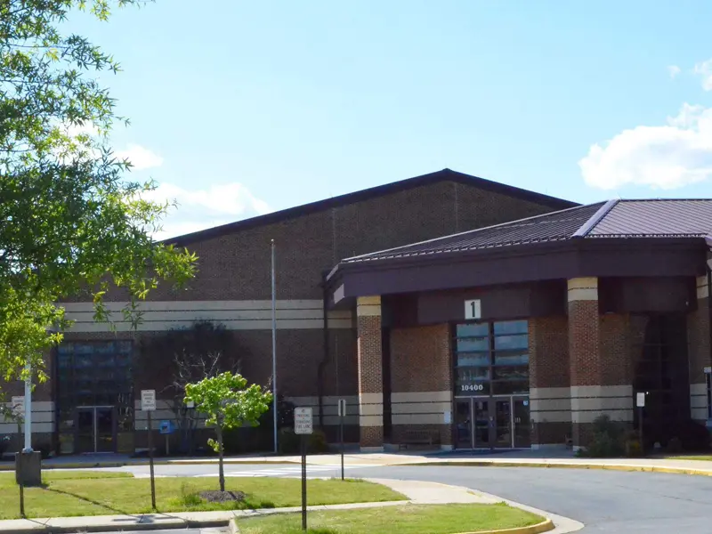 Ellis Elementary School building entrance