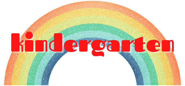 kindergarten rainbow